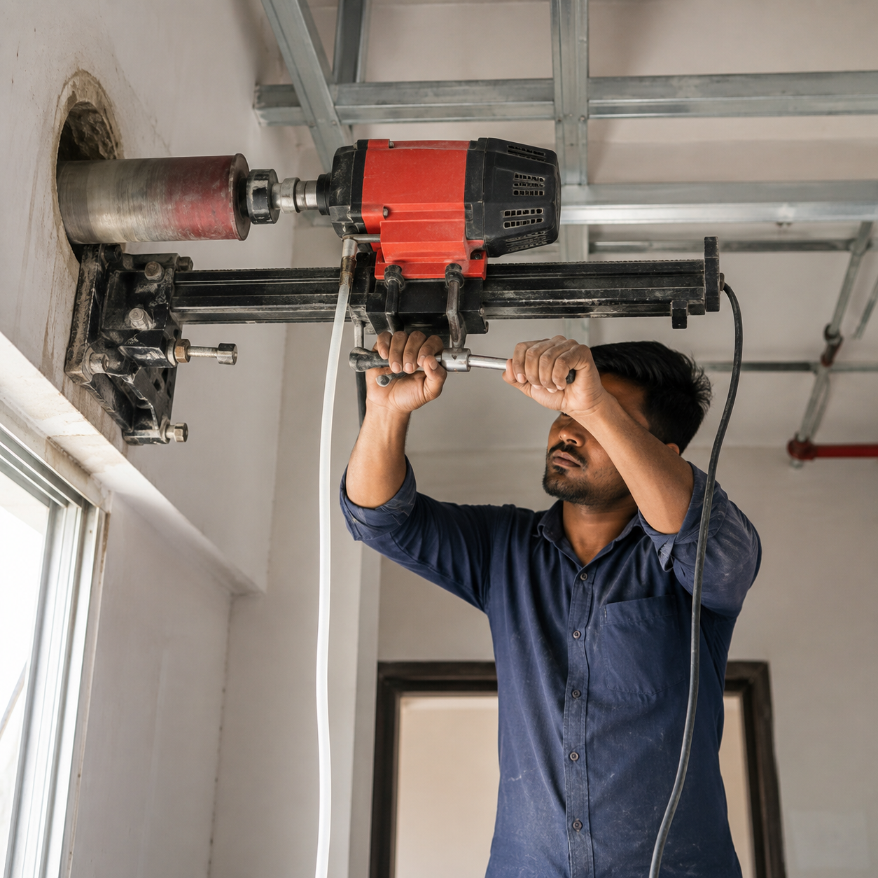 Chipping and concrete cutting work by Raju Core Cutting Services